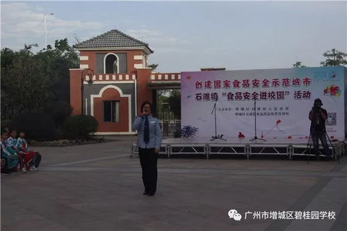增城区碧桂园学校 食品安全进校园活动,筑起一道食品安全防线