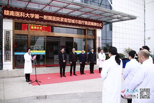 赣医大一附院紧密型城市医疗集团赣州经开区第二人民医院揭牌成立 图